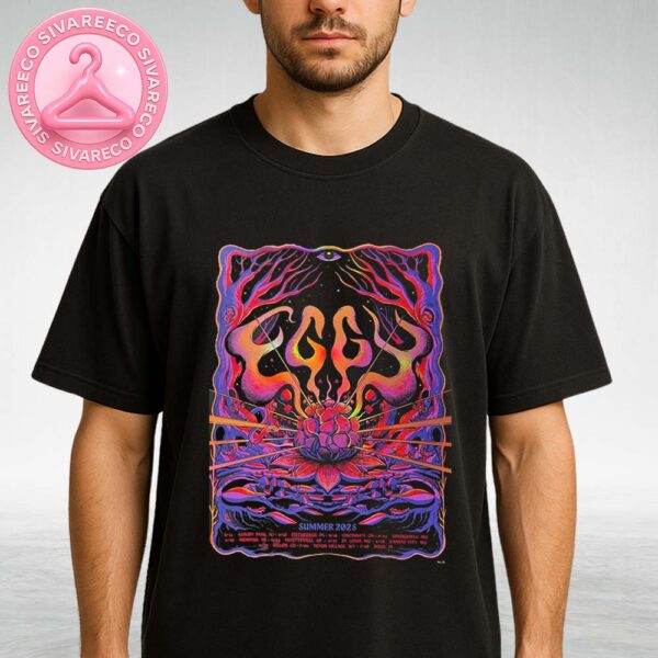 Eggy Summer Tour Live Artwork At Various Venues In NJ PA OH AR MO CO WY ID On June 14 To July 8 2025 Unisex T-Shirt