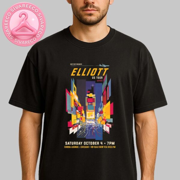 Elliott Us Tour 2025 At Cobra Lounge In Chicago On Saturday October 4 2025 Unisex T-Shirt