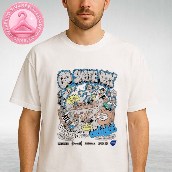 Go Skate Day 2025 Poster By Stratosphere x Adidas Skateboarding At Downtown Atlanta GA On June 21 2025 Unisex T-Shirt