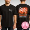 Dogs In A Pile Live Poster At Rocking The Docks In Lewes Delaware On June 19 2025 With Melting Dog Artwork Unisex T-Shirt