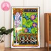 Queens Of The Stone Age Poster At Huntington Bank Pavilion In Chicago Illinois On June 21 2025 With Mosaic Sculpture Head Design Home Decor Poster Canvas