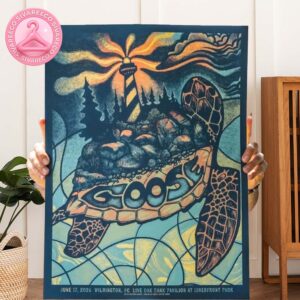 Goose Live Poster At Live Oak Bank Pavilion In Wilmington North Carolina On June 17 2025 Home Decor Poster Canvas