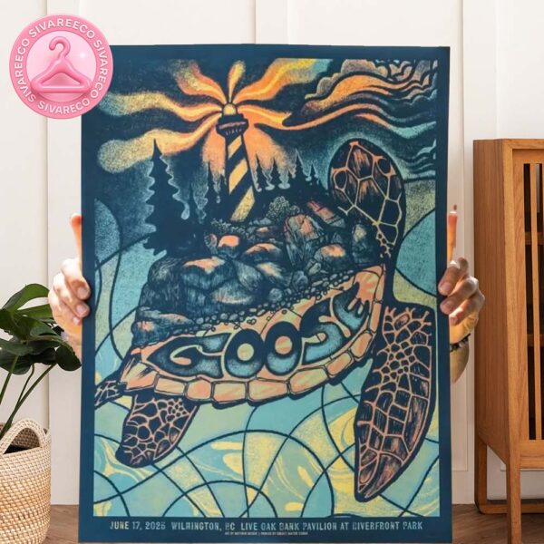 Goose Live Poster At Live Oak Bank Pavilion In Wilmington North Carolina On June 17 2025 Home Decor Poster Canvas