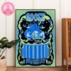 Chimaira Christmas Poster At The Agora In Cleveland OH On December 20 2025 Featuring Santa Holding Axe With Burning Skyline Background Home Decor Poster Canvas