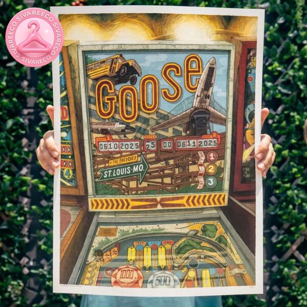 Goose Night 2 Show Pop-Up Shop Poster For The Factory In St Louis Mo On June 10th And 11th 2025 Home Decor Poster Canvas