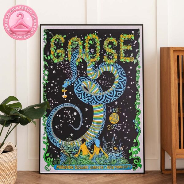 Goose Official Tour Poster At Madison Square Garden In New York City On June 28 2025 Home Decor Poster Canvas