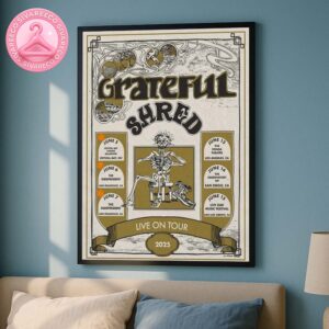Grateful Shred Live On Tour 2025 Tour Dates Full List Music Show Poster Home Decor Poster Canvas