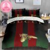 Gucci And Disney Mickey Mouse And Minnie Mouse Monogram Background Bedding Set