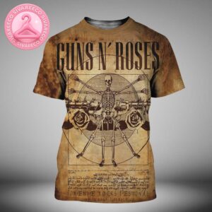 Guns N Roses Firenze Rocks Festival Music Show Poster In Florence IT June 12 2025 All Over Print Shirt