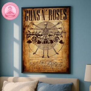 Guns N Roses Firenze Rocks Festival Music Show Poster In Florence IT June 12 2025 Home Decor Poster Canvas