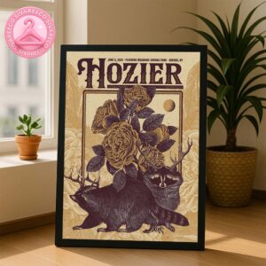Hozier Music Show Poster For Queens New York USA At Flushing Meadows Corona Park On June 8 2025 Home Decor Poster Canvas