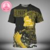 Goose Poster At Jacobs Pavilion In Cleveland Ohio On June 18 And 20 2025 With Red Cardinal Artwork In Neon Purple Twilight Forest Scene All Over Print Shirt
