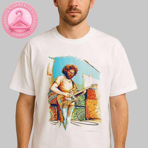 Jerry Garcia Alligator Portrait Art Print Unisex T-Shirt