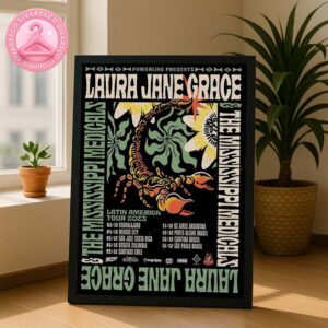 Laura Jane Grace And The Mississippi Medicals Latin America Tour 2025 With First Show In Guadalajara Mexico On December 3 Home Decor Poster Canvas