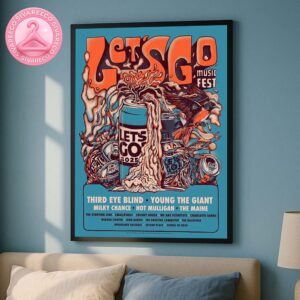 Let’s Go Music Fest 2025 Dates And Locations At Annapolis MD – Melting Beer Can Anniversary Artwork Home Decor Poster Canvas