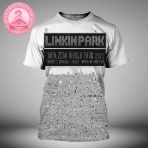 Linkin Park At Deutsche Bank Park In Frankfurt Germany On July 8 2025 From Zero World Tour Black and White Crowd Artwork All Over Print Shirt