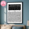 Linkin Park At Deutsche Bank Park In Frankfurt Germany On July 9 2025 From Zero World Tour Surreal Pencil Drawing Artwork Home Decor Poster Canvas