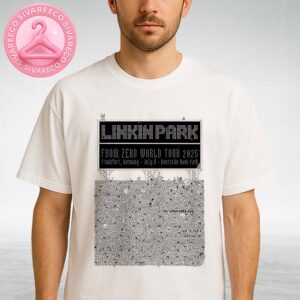 Linkin Park At Deutsche Bank Park In Frankfurt Germany On July 8 2025 From Zero World Tour Black and White Crowd Artwork Unisex T-Shirt