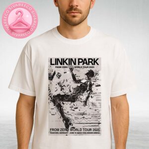 Linkin Park At Heinz Von Heiden Arena In Hanover Germany On June 16 2025 From Zero World Tour Cyberpunk Shattered Android Artwork Unisex T-Shirt