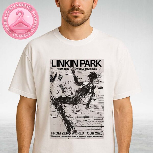 Linkin Park At Heinz Von Heiden Arena In Hanover Germany On June 16 2025 From Zero World Tour Cyberpunk Shattered Android Artwork Unisex T-Shirt