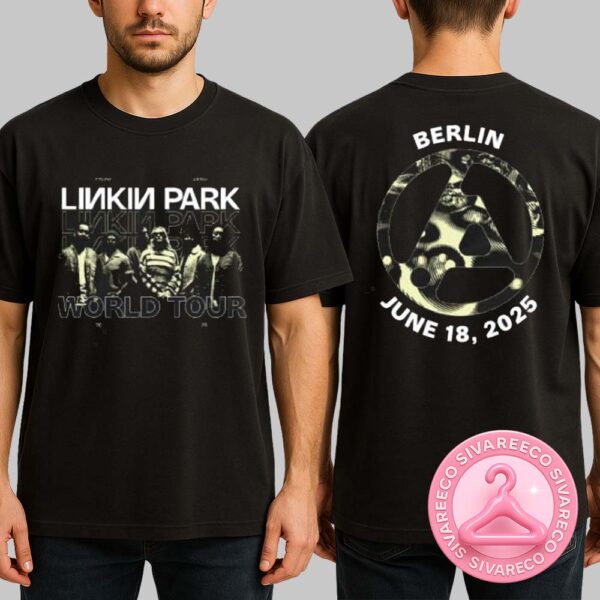 Linkin Park From Zero World Tour 2025 Merch Tee At Olympiastadion In Berlin Germany On Jun 18th 2025 Two Sides Unisex T-Shirt