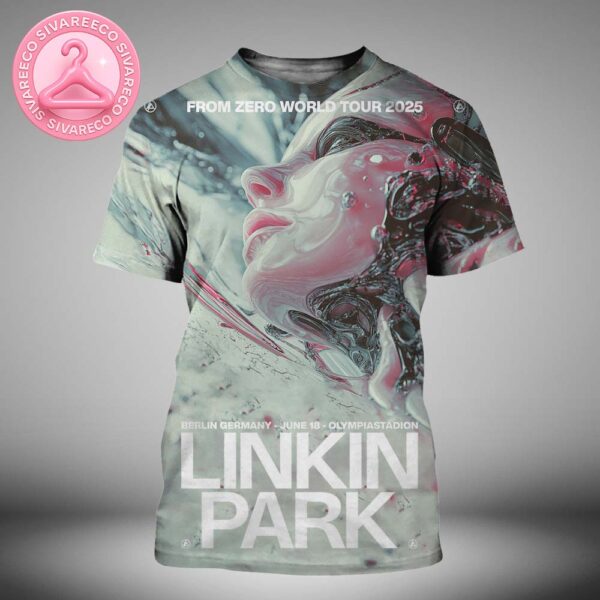 Linkin Park From Zero World Tour 2025 Pop Up Poster For Berlin Germany At Olympiastadion On Jun 18th 2025 All Over Print Shirt