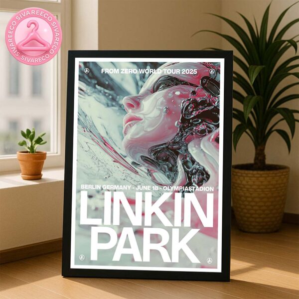 Linkin Park From Zero World Tour 2025 Pop Up Poster For Berlin Germany At Olympiastadion On Jun 18th 2025 Home Decor Poster Canvas