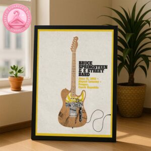 Live Show Music Bruce Springsteen And E Street Band At Airport Letnany In Prague Czech Republic On June 15 2025 Home Decor Poster Canvas