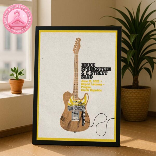 Live Show Music Bruce Springsteen And E Street Band At Airport Letnany In Prague Czech Republic On June 15 2025 Home Decor Poster Canvas