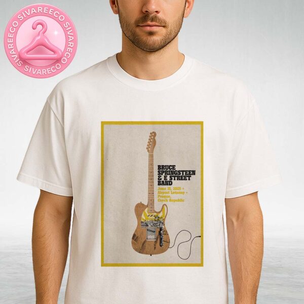 Live Show Music Bruce Springsteen And E Street Band At Airport Letnany In Prague Czech Republic On June 15 2025 Unisex T-Shirt