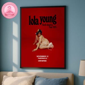 Lola Young North America Tour 2025 Photo Home Decor Poster Canvas