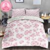 Louis Vuitton Colorful Monogram Icons Dripping Effect In Mint And White Checker Pattern Bedding Set