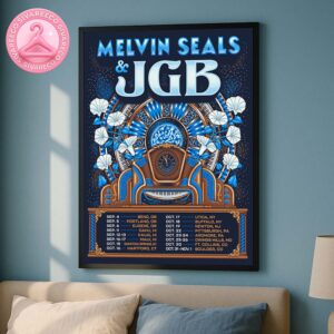 Melvin Seals And JGB Tour 2025 Music Show Poster For USA Tour Dates And Locations Home Decor Poster Canvas