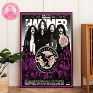 Metal Hammer Cover Featuring Ozzy Osbourne And Black Sabbath For All-Star Blowout Back To The Beginning Interview Special Home Decor Poster Canvas