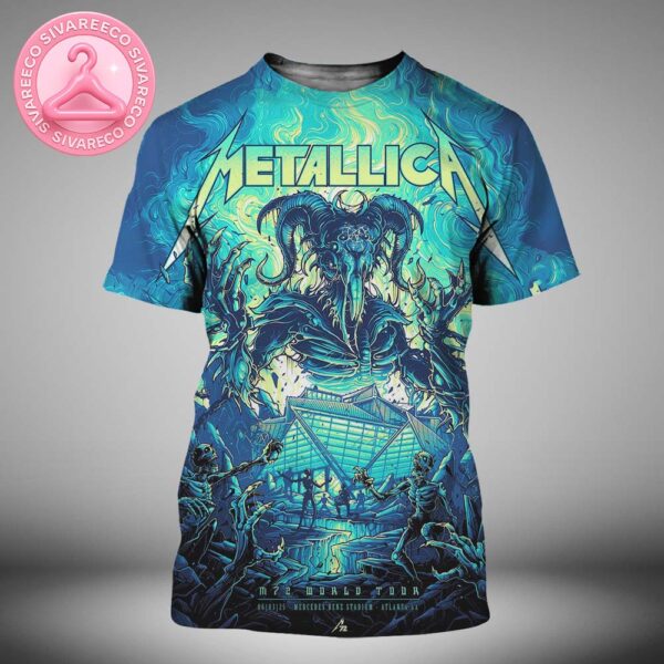 Metallica M72 Atlanta Pop-Up Shop Poster For Atlanta Georgia At Mercedes Benz Stadium On June 3 2025 M72 North America Tour All Over Print Shirt