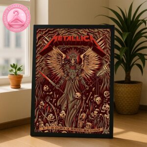 Metallica M72 Atlanta Venue Poster At Mercedes Benz Stadium In Atlanta Georgia On June 3 2025 M72 North America Tour Home Decor Poster Canvas