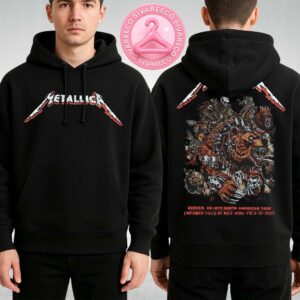 Metallica M72 Denver Night 1 Venue Hoodie In Denver Colorado At Empower Field at Mile High On June 27 2025 M72 North America Tour Two Sides Unisex Hoodie