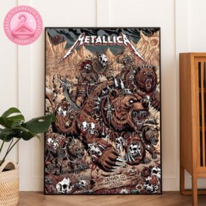 Metallica M72 Denver Night 1 Venue Poster In Denver Colorado At Empower Field at Mile High On June 27 2025 M72 North America Tour Home Decor Poster Canvas