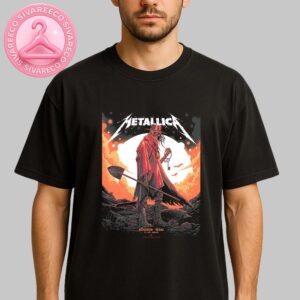 Metallica M72 Houston Pop-Up Shop Poster In Houston Texas At AT&T Stadium On June 14 2025 Skeleton Key Keeper Artwork Unisex T-Shirt