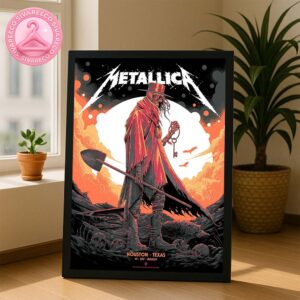 Metallica M72 Houston Pop-Up Shop Poster In Houston Texas At AT&T Stadium On June 14 2025 Skeleton Key Keeper Artwork Home Decor Poster Canvas