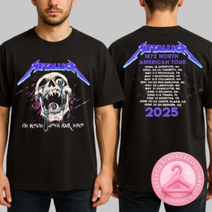 Metallica M72 North American Tour 2025 Official Tour Tee For North America Screaming Skull With Eyeball I’m Inside Open Your Eyes Artwork Unisex T-Shirt