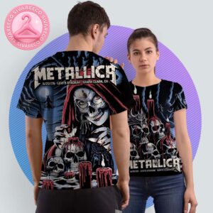 Metallica M72 Santa Clara Night 2 Full Show Combined Poster At Levi’s Stadium In Santa Clara California On June 20 And 22 2025 M72 North America Tour All Over Print Shirt