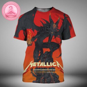 Metallica M72 Santa Clara Pop-Up Shop Poster In Santa Clara Califonia At Levi’s Stadium On June 20 And 22 2025 Demon Artwork All Over Print Shirt