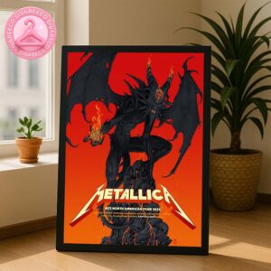 Metallica M72 Santa Clara Pop-Up Shop Poster In Santa Clara Califonia At Levi’s Stadium On June 20 And 22 2025 Demon Artwork Home Decor Poster Canvas