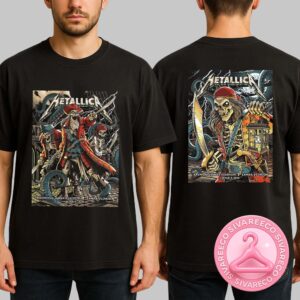 Metallica M72 Tampa Full Show Combined Venues Poster For Tampa Florida At Raymond James Stadium On June 6 8 2025 Two Sides Unisex T-Shirt