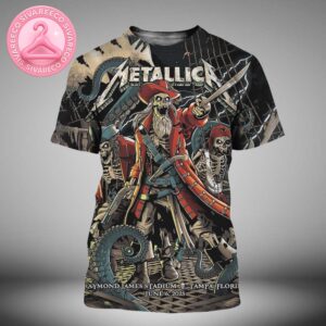 Metallica M72 Tampa Night 1 Venues Poster For Tampa Florida At Raymond James Stadium On June 6 2025 M72 North Ameria Tour All Over Print Shirt