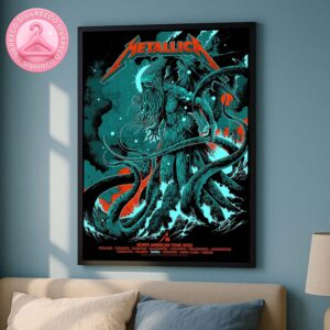 Metallica M72 Tampa Pop-Up Shop Poster At Raymond James Stadium In Tampa Florida On June 6th And 8th 2025 M72 Noth America Tour Home Decor Poster Canvas