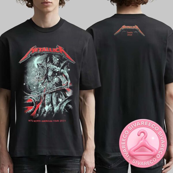 Metallica M72 Tampa Venues Tee For Tampa Florida At Raymond James Stadium On June 6th And 8th 2025 Two Sides Unisex T-Shirt