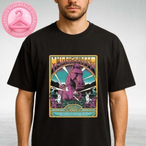 Mojo Family Fest At Red Mud Ranch In Oregon City OR On June 27 To 29 2025 Featuring Psychedelic Bunny Trojan Horse Illustration Unisex T-Shirt