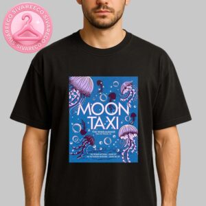Moon Taxi Music Show Poster For Isle Of Palms South Carolina USA At The Windjammer On June 27 28 29 2025 Unisex T-Shirt